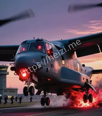 美鱼鹰运输机紧急着陆